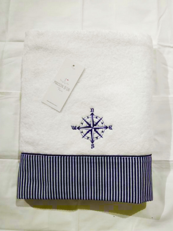 Рушник Marine Polosa 85х150см білий