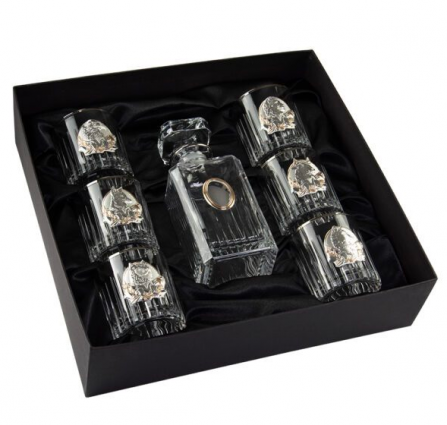 Набір келихів для віскі з декантером "Сенатор" 7 предметів