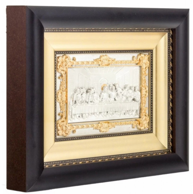 Ікона "Тайна вечеря" 21х27 колір золото/срібло