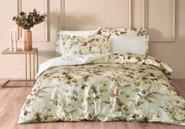 Постільна білизна з шовком "Santiago", крем