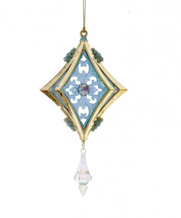 Підвіска "Діамант", блакитна