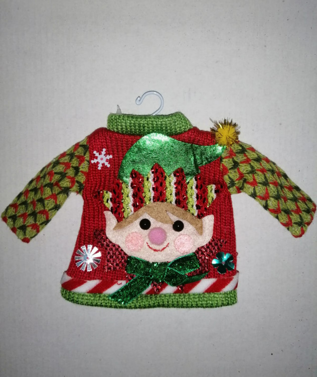 Підвіска "Новорічний светр" h-15