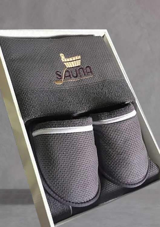 Набір чоловічий "Sauna", сірий