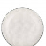 Блюдо Quadri, d-35см, белый жемчуг