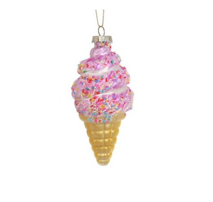 Підвіска "Морозиво", h-12,5, рожевий