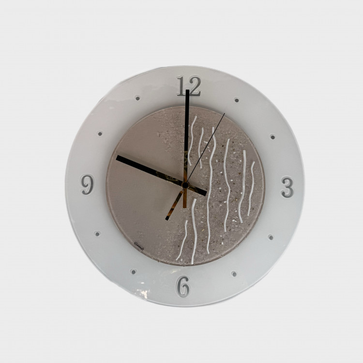 Настінний годинник "Chiara" d-38, круглий, бежево/білий