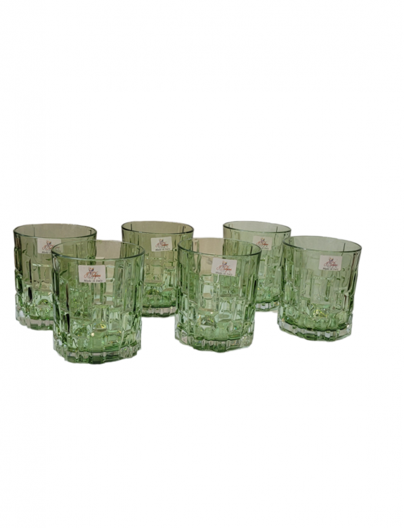 Набір келихів для води VESUVIUS  6 предметів, зелені