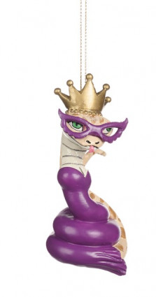 Підвіска "Змія" h-10, фіолетова