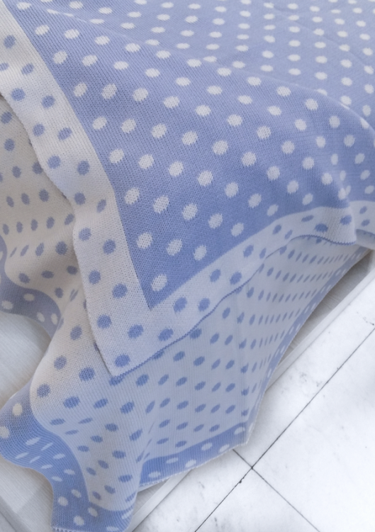 Плед дитячий в'язаний "Dolce Baby" блакитний