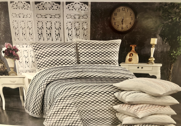 Плед з наволочками "Multi", шампань/коричневий