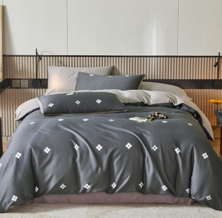 Постільна білизна "Flower", антрацит