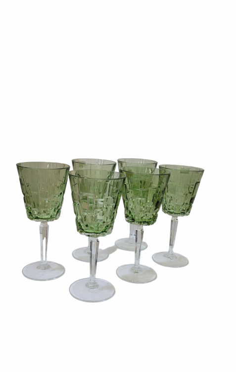 Набір келихів для вина  VESUVIUS  6 предметів, зелені