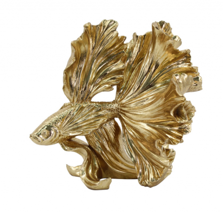 Статуетка "Golden Fish" h-25, колір золото