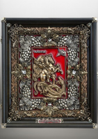 Ікона Георгій Побідоносець, червона