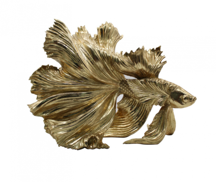Статуетка "Golden Fish" h-30, колір золото