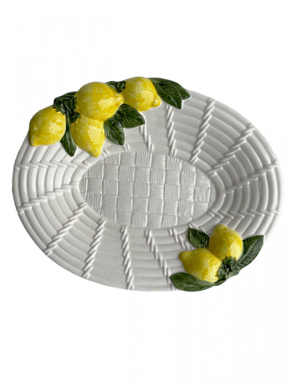Блюдо Лимони овальне глибоке