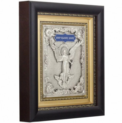 Ікона "Мир цьому дому" 24*27 колір срібло