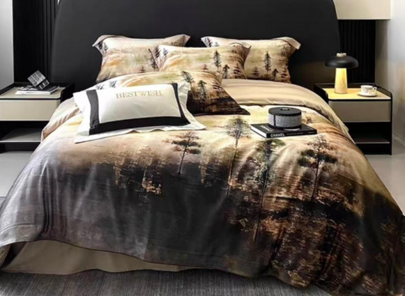 Постільна білизна "Forest Mood", коричнева