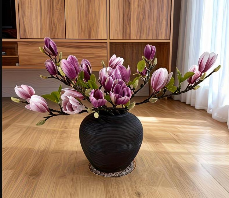 Гілка "Магнолія" h-68 фіолетова