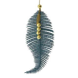 Підвіска "Листок", бірюзовий