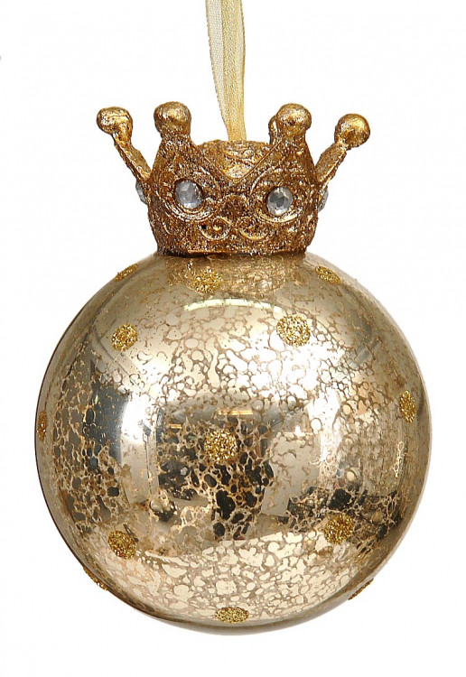 Куля з короною d-8, колір золото