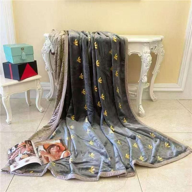 Плед "Fashion", беж/сірий