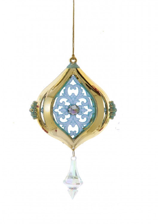Підвіска "Сяючий Діамант", блакитна
