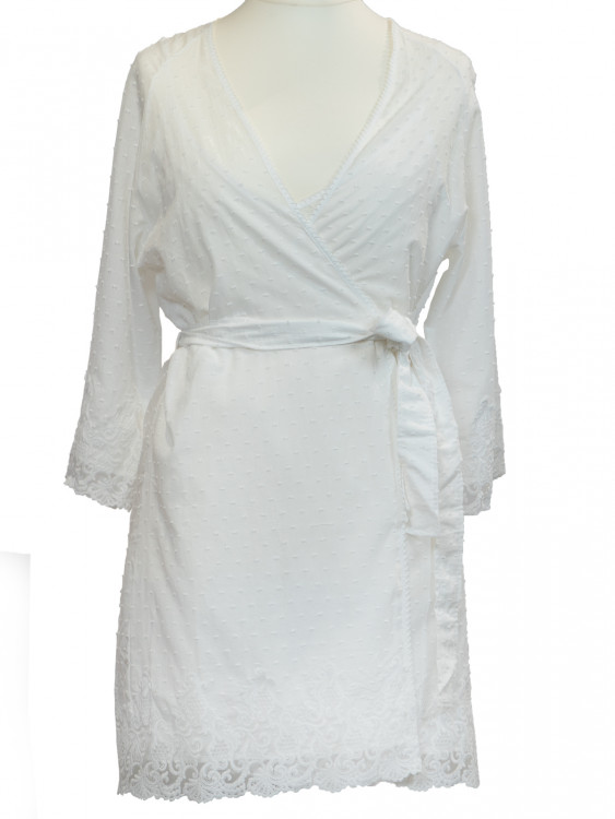 Набір халат із сорочкою Aveedon  M, білий