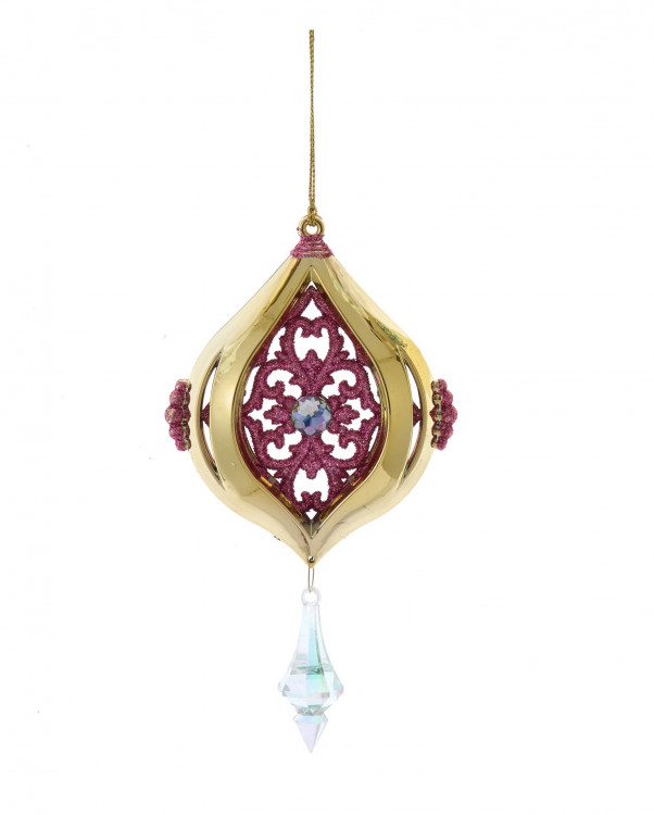Підвіска "Сяючий Діамант", бордова