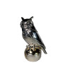 Декор "Сова" h-19, колір срібно/золотий