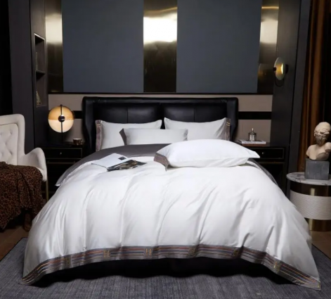 Постільна білизна "Сhastity", біло/сіра