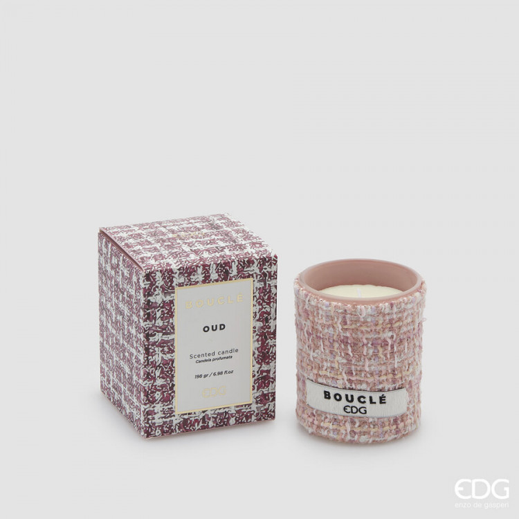 Аромосвічка "Oud" 198 г, h-10, рожева
