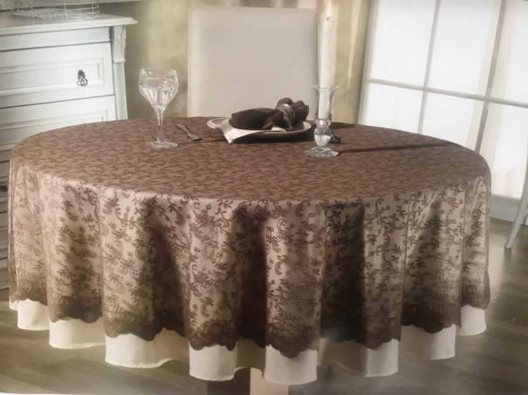 Скатертина з серветками Marinella, бежева