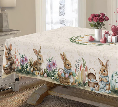 Скатертина "Пасхальна", беж
