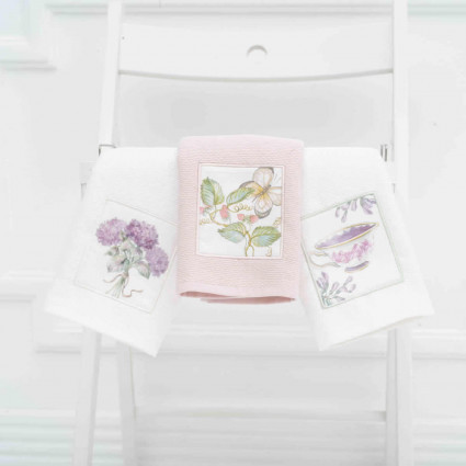 Комлект із 3 рушників "Bergamo", різнокольоровий