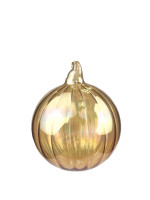Шар новогодний прозрачый d-8см янтарный