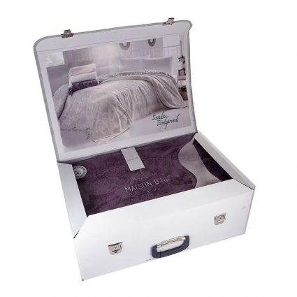 Махрове простирадло "Sanda" фіолетове