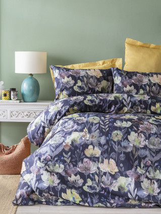 Набір постільної білизни Moss євро, синій