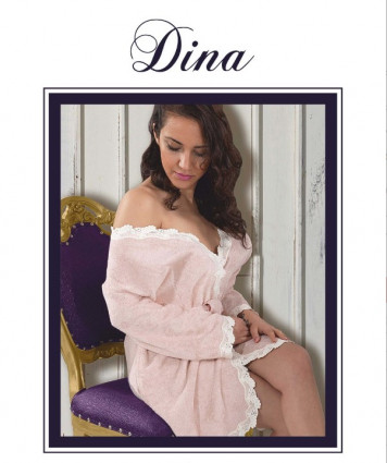 Халат "Dina" жіночий рожевий M