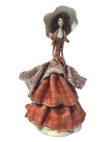 Статуетка Маленька леді червона квітка