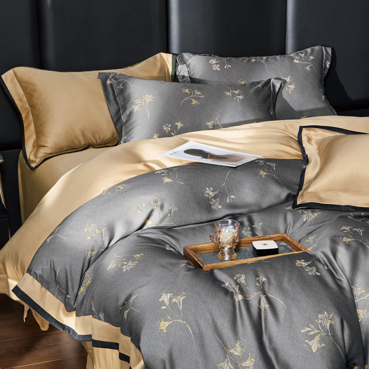 Постільна білизна "Irut", беж/сіра