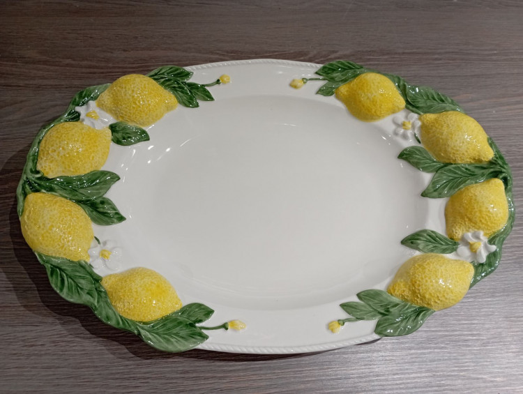 Блюдо Лимони l-46 см овальне глибоке