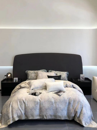 Постільна білизна "Leaves inspiration", сірий