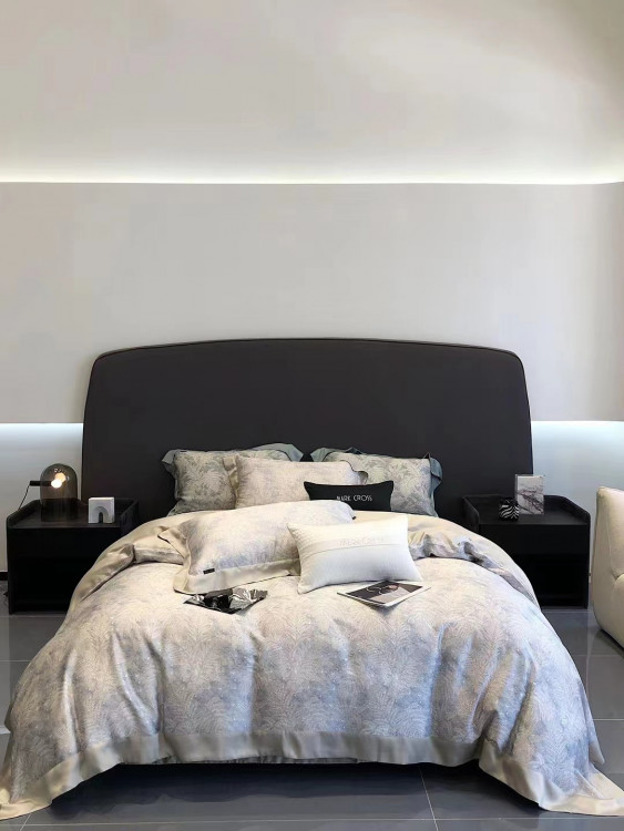 Постільна білизна "Leaves inspiration", сірий