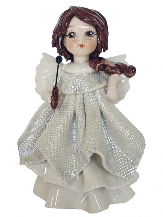 Статуетка "Ангел-брюнетка зі скрипкою"