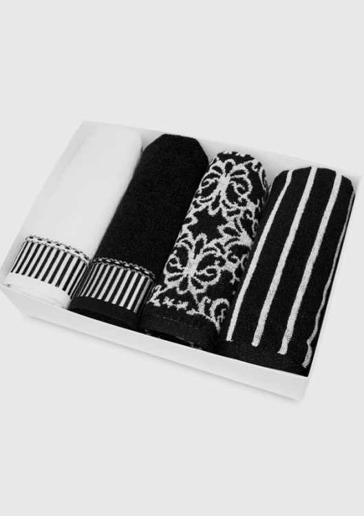 Набір рушників Casablanka, 4шт, чорний