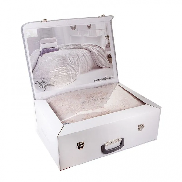 Махрове простирадло "Sanda" рожеве