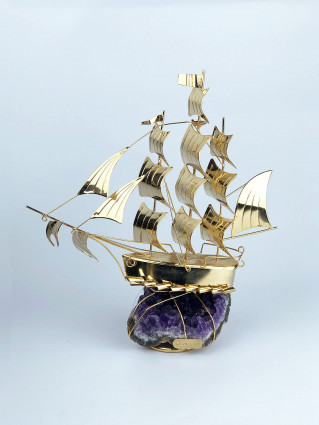 Каравелла хвилями h-27 (аметист, золото)