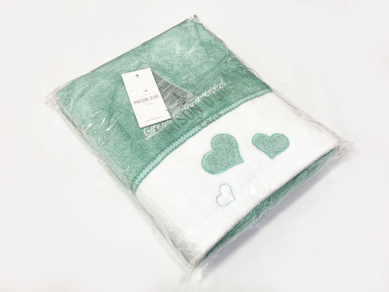 Рушник "Monique Hearts" 85*150 см, бежевий