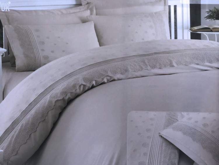 Набор постельного белья Roesia Estee евро серый